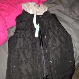 Large hooded vest